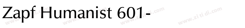 Zapf Humanist 601字体转换